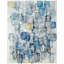 Abstract Area Rug in Silver/Blue/Black-1508384091