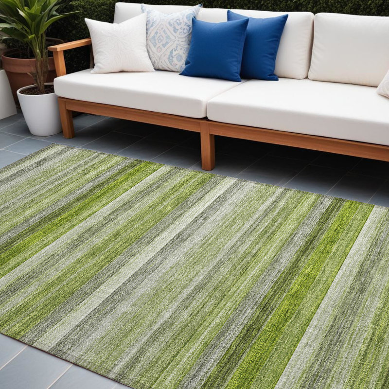 HomeRoots Rectangle Machine Woven Area Rug