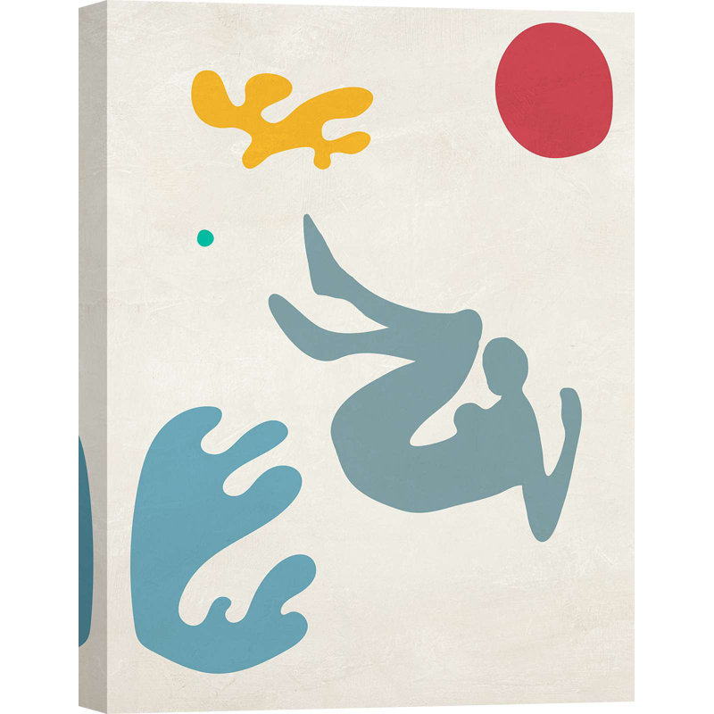 Playing In The Waves II by Atelier Deco - Wrapped Canvas Print, 100cm H x 70cm W x 4cm D