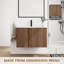 Meuble-lavabo simple 24 po avec comptoir en céramique et meuble-lavabo flottant 24 po-1682389693