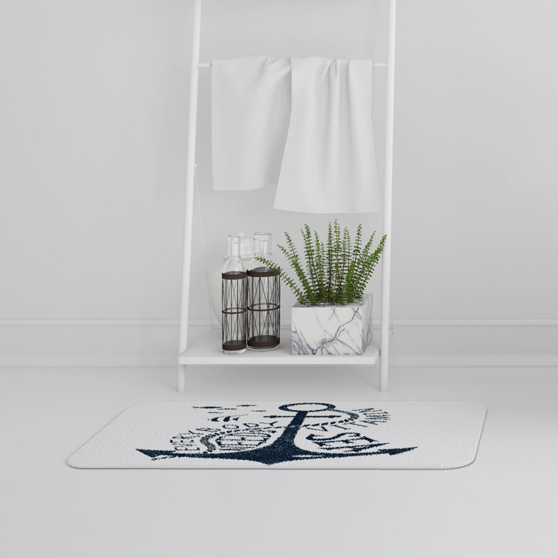 Fiona Non-Slip Bath Rug, Anchor