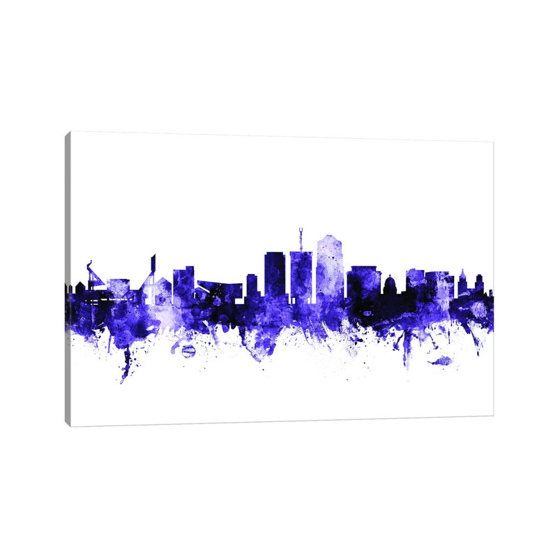 Tucson, Arizona Skyline by Michael Tompsett - Wrapped Canvas Gallery-Wrapped Canvas Giclée, 30.48 cm H x 45.72 cm W