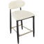 Riccio Vegan Leather Upholstered Stool-336270612-336270614-336270615