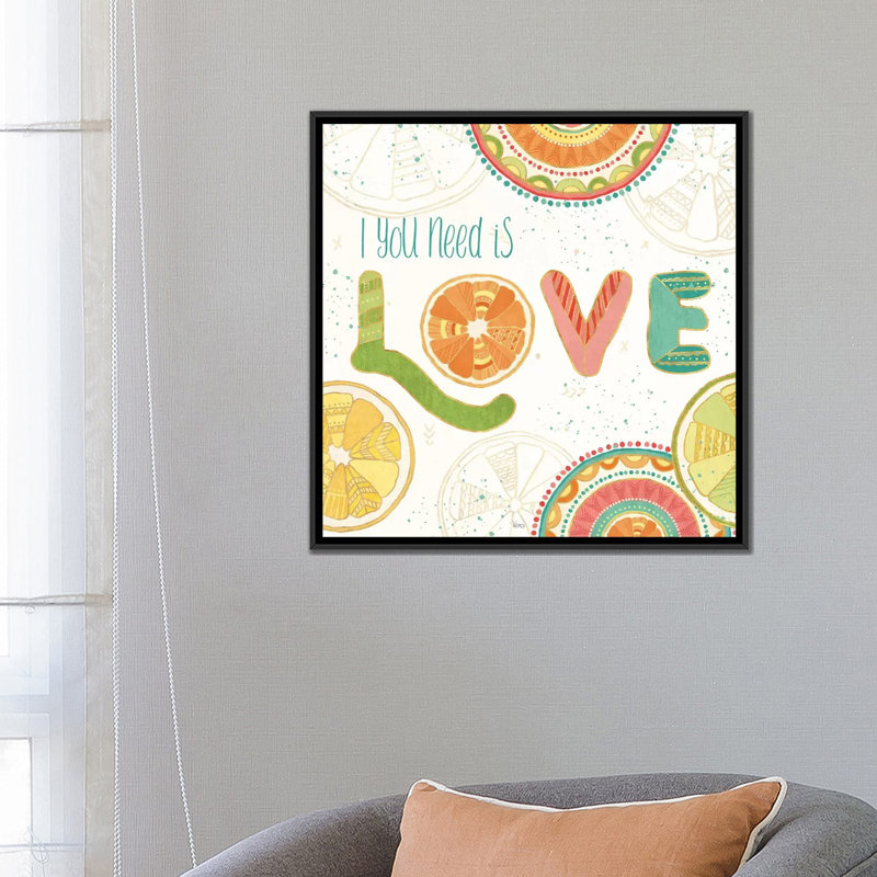 Citrus Splash V by Veronique Charron - Wrapped Canvas Gallery-Wrapped Canvas Giclée, 18" H x 18" W x 1.5" D, No Mat