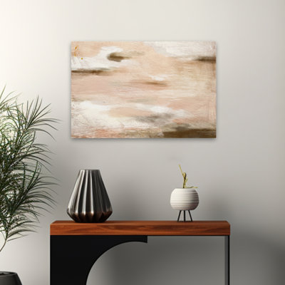 Sophia - Art abstrait rosé brun