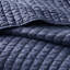 Couette 3 pièces bleu marine King/King - Réversible avec rembourrage en microfibre et coton.