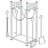 Hermit 31.6in Large Firewood Rack Fireplace Tools Set Wood Holder Indoor log Rack With Tools Tall