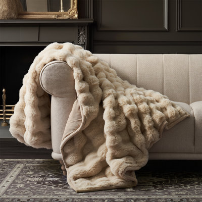 Faux Fur Weighted Throw Blanket