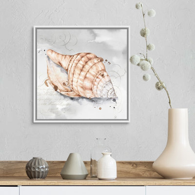 Reproduction d’art sur toile, "blush Shell I" par Eva watts