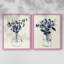 Vase floral indigo I - impression encadrée de qualité supérieure - prêt à être accroché - aucun clou requis - aucun clou requis-2056381504-2056381498