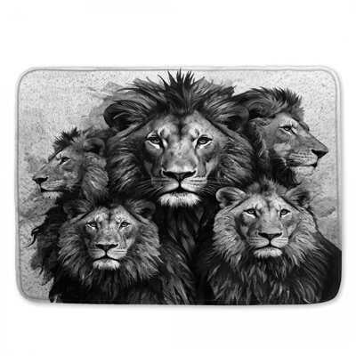 Tapis de bain Group of Lions