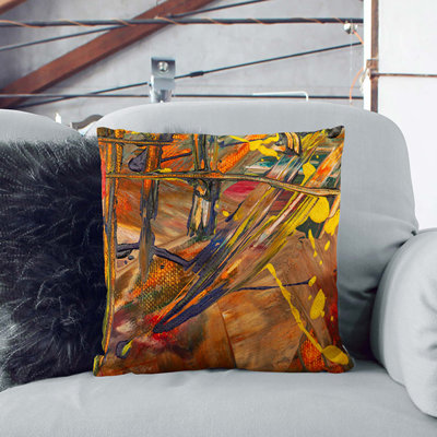 Abstract Square Throw Cushion