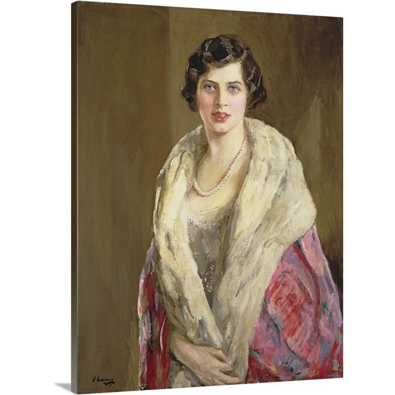 Reproduction d’art sur toile Lady Victoria Bullock par John Lavery, Toile tendue, H 40 po x l 30 po x P 1,25 po