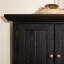Grand garde-manger d'angle 72 po, 4 niveaux de rangement de ferme noir avec 8 portes | Rangement polyvalent pour la cuisine, la salle de bain, le salon | Idée cadeau-2046677730