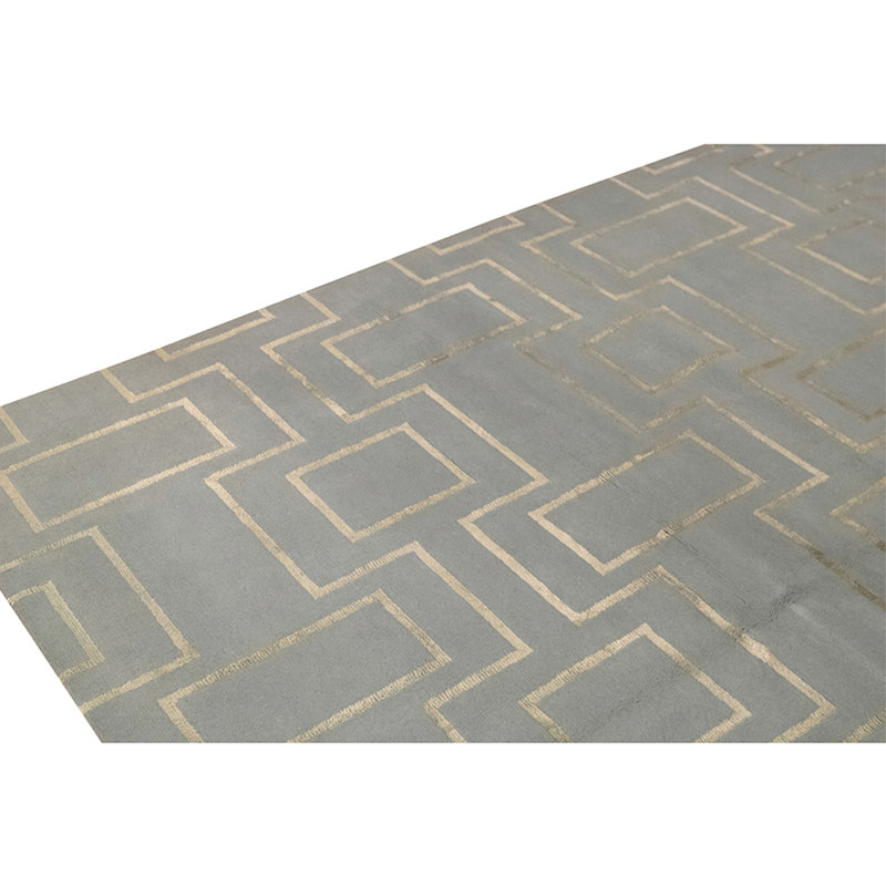 High-Quality Hand-Knotted Blue Area Rug