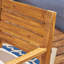 Ensemble de 2 chaises de salle à manger d'extérieur, sablé naturel teint avec coussin beige-279468047
