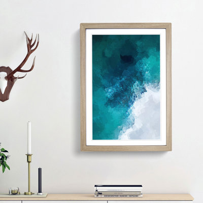 Beach In Swanbourne Australia In Abstract - Single Picture Frame Painting