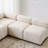 Basic Sectional Sofa, 5-Piece V Shaped Modular Free Combination  Sofa Couch