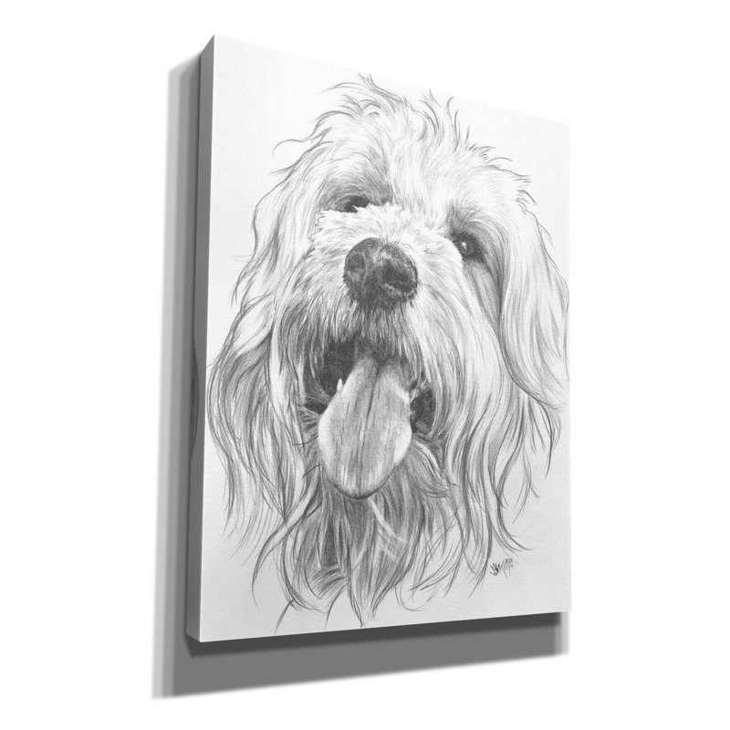 " Goldendootle " by Barbara Keith, 34" H x 26" W x 1.5" D