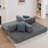 78.5" Convertible Sleeper Sofa Modular Floor Couch Foldable Funton - No Assembly Needed-2055505058