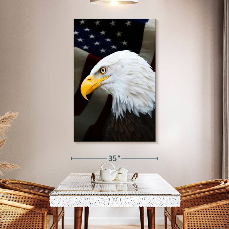 Brampt Patriotic American Bald Eagle, 30" H x 20" W
