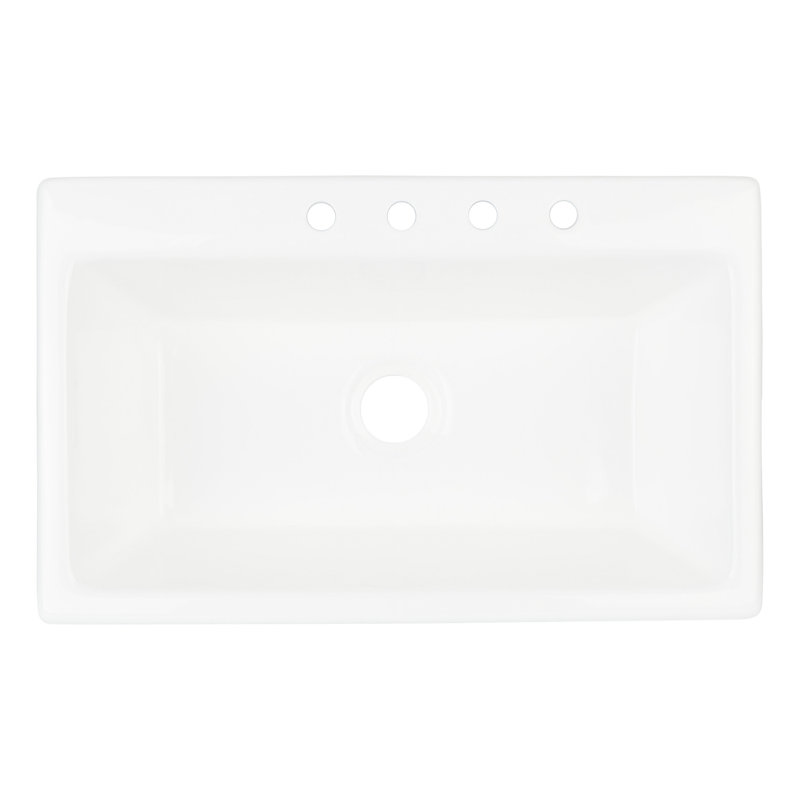 Frattina 36" L Drop-In Kitchen Sink, 4 hole