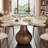 Otelia Farmhouse Dark Walnut Pedestal Dining Table For 4/6/8/10-20889624-20889626