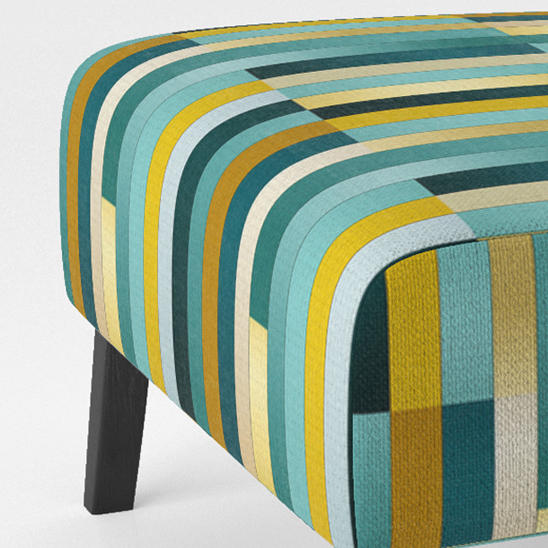 Fauteuil de chambre Serene Green Stripes