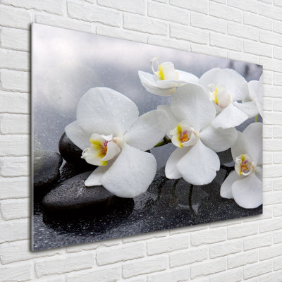 Orchid - No Frame Print on Glass