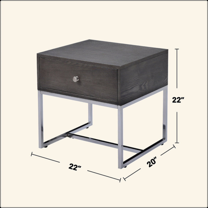 Rectangular End Table With 1 Drawer