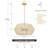 Nekoosa 4-Light Dimmable Geometric Chandelier 