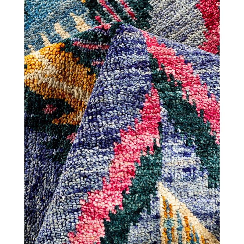 Contemporary One-of-a-Kind 9' 0" X 12' 2" Hand Knotted Area Rug