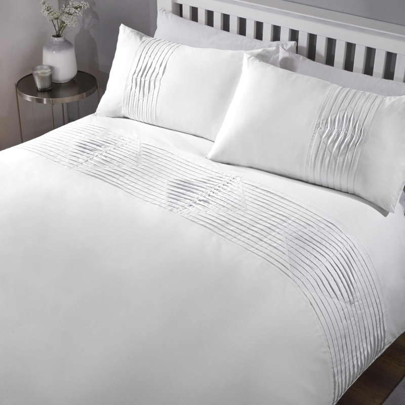 Huffman Bedding with Pillowcases, Super King Duvet Cover, White