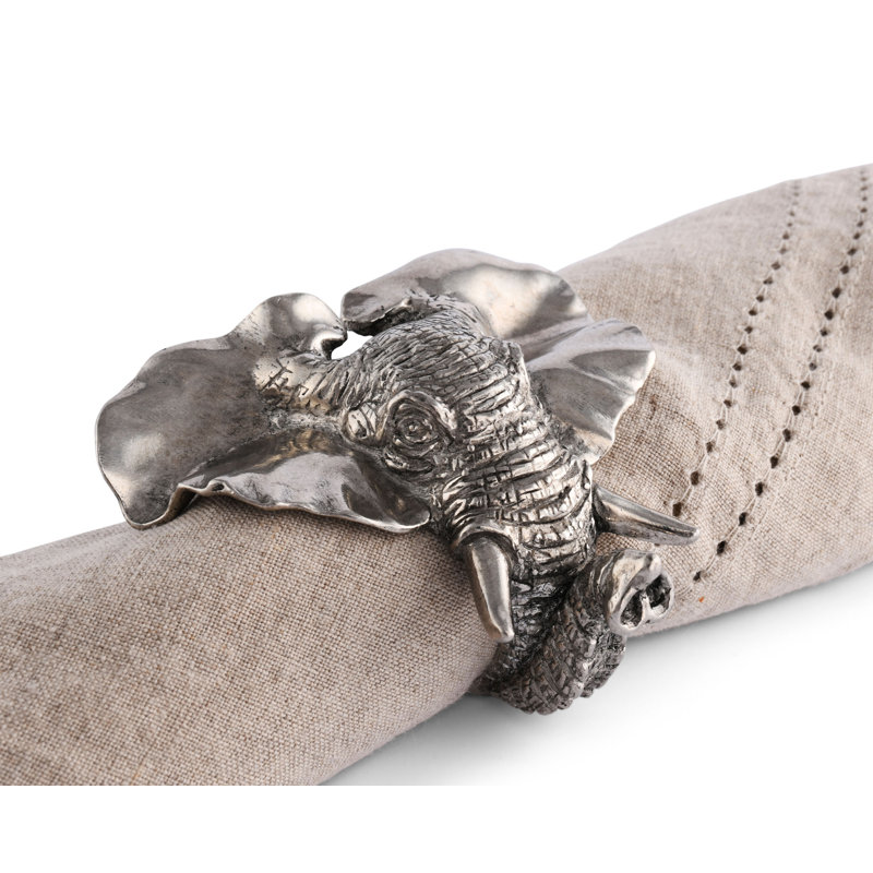Safari Pewter Elephant Napkin Ring