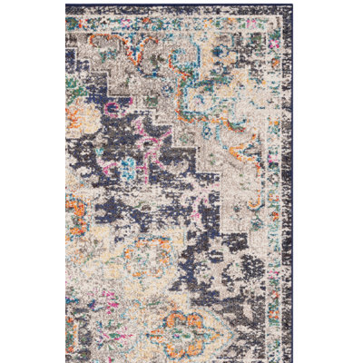 Tapis oriental noir / doré Felty