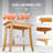 Bamboo Shower Bench, Shower Stool Chair