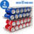 Soda Can Organizer with Lids, Stackable Soda Can Dispenser for Refrigerator