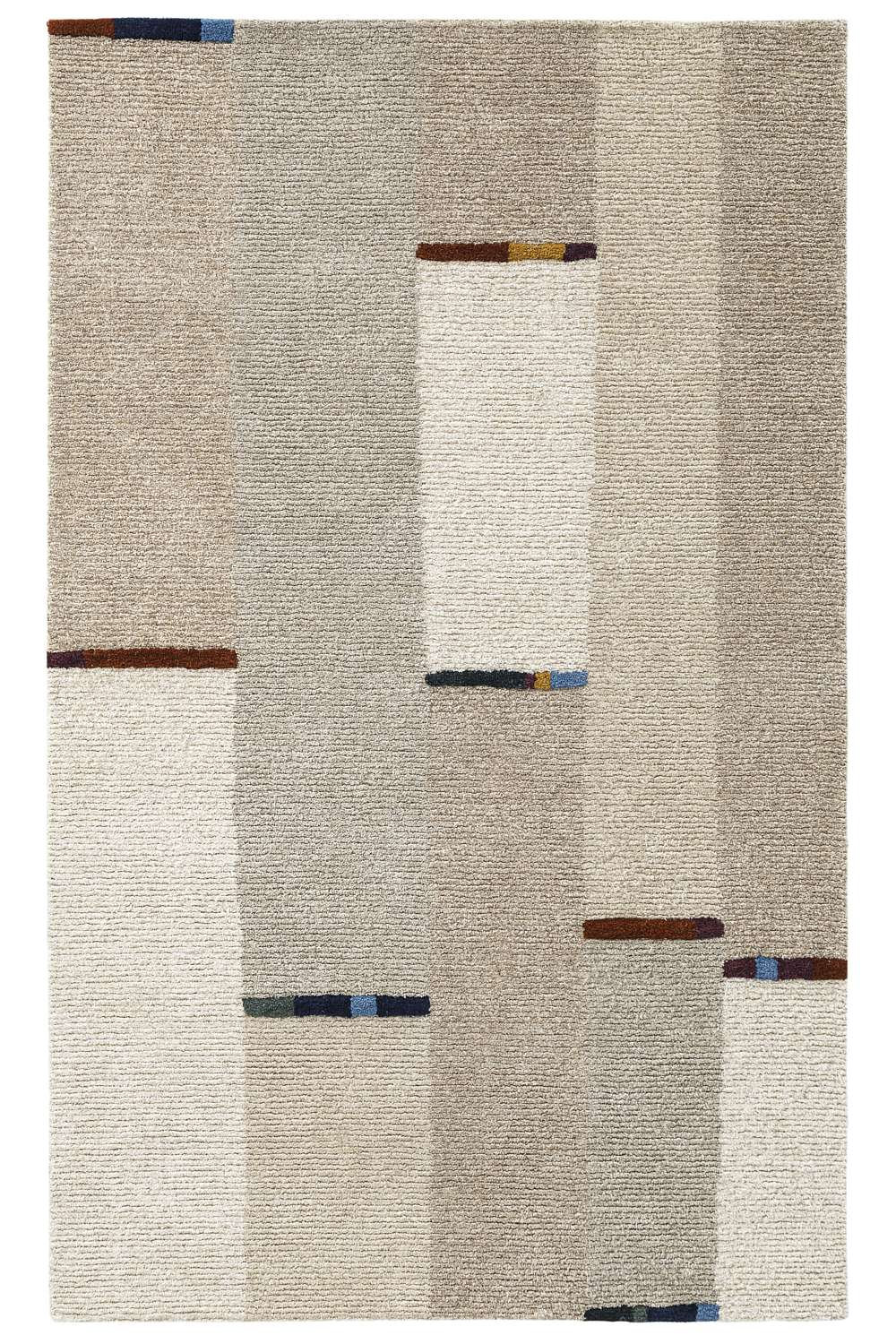 Natural Ivory Hand-Tufted Wool Rug, Rectange 7'6" x 9'6"