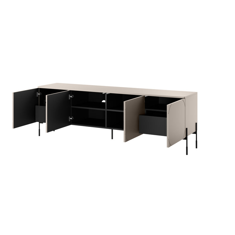 Mehraj Unfinished TV Stand for TVs up to 55", 204cm W, Cashmere