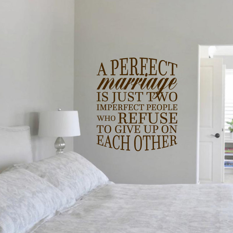 Adhésif décoratif «A Perfect Wedding», Brun chocolat