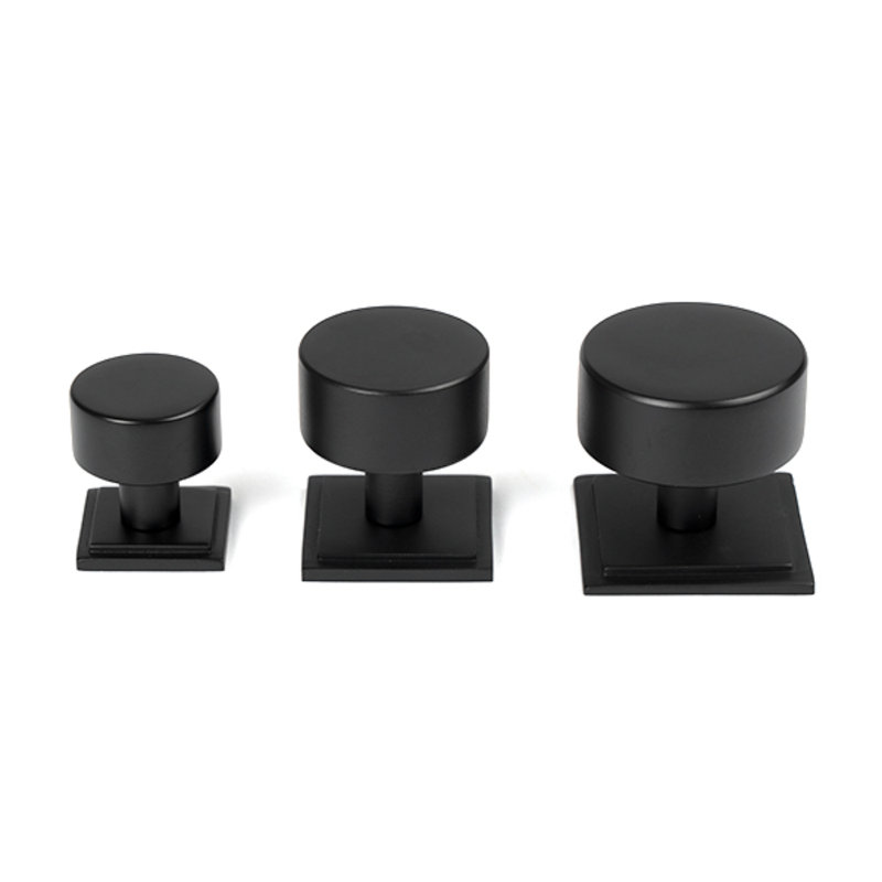 320mm Square Knob, Matt Black