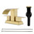 Waterfall Bathroom Sink Faucet 4 Inch Faucet 2 Handle Lead-free Centerset Bathroom Faucet With Water Supply Lines Pop Up Drain 2 Or 3 Holes Bathroom Basin Lavatory Mixer Taps-107328673