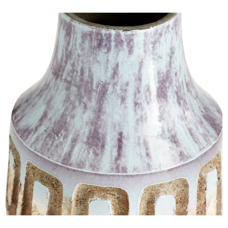 Bako Handcrafted Ceramic Table Vase, 10" H x 9" W x 9" D