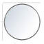 Glenda 51" Round Iron Hanging Mirror, Nickel