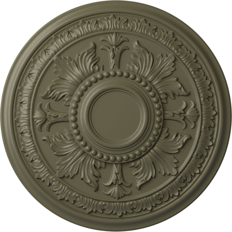 Médaillon de plafond 30 5/8 po x P 2 1/2 po Tellson (convient aux auvents jusqu'à 6 3/4 po), Pierre Spartan