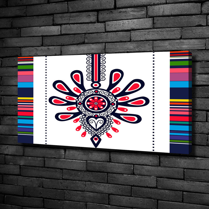 Polish Folk Pattern - No Frame Print on Canvas