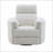 Sagen Beige Boucle Glider Recliner with Swivel