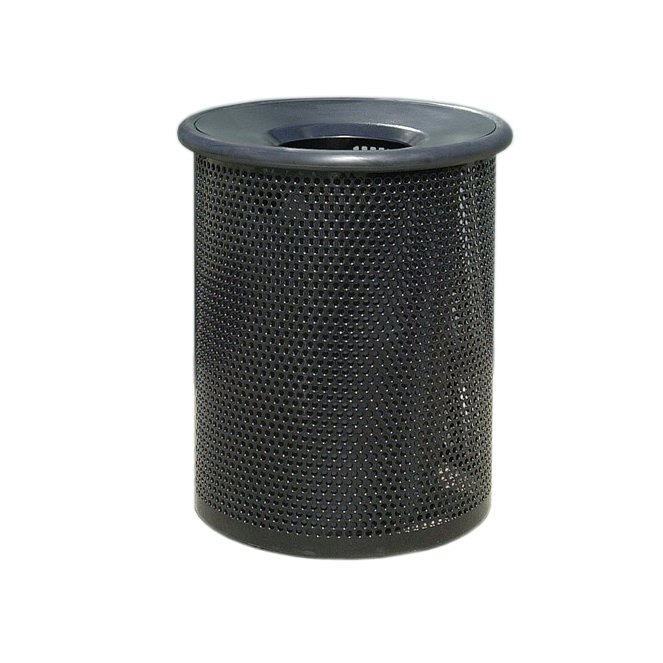 Poubelle en acier, Noir, 30, H 28 po x l 22 po x P 22 po