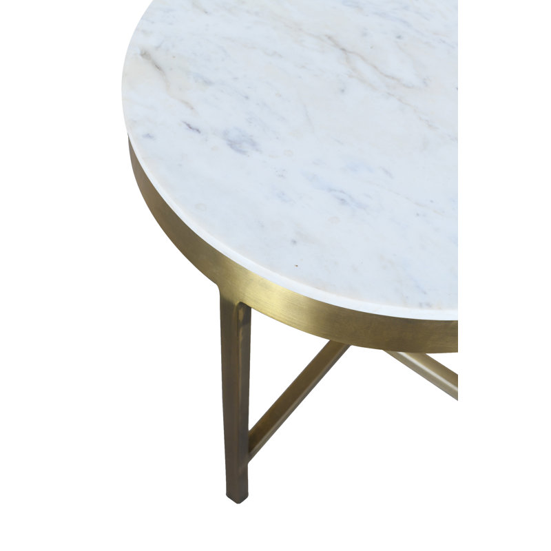 Orlando Marble Top Round Side Table