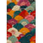 Papier peint éclectique floral Art Deco